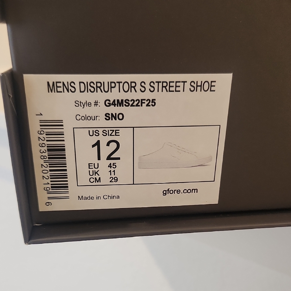 G/FORE Men's Classic White Sneakers - Picture 3 of 6